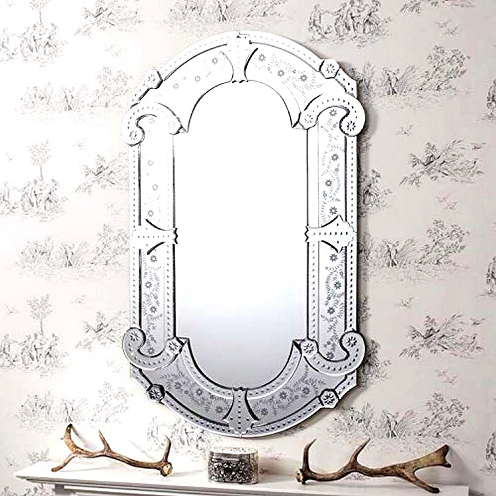 Curved Panel Fancy Mirror